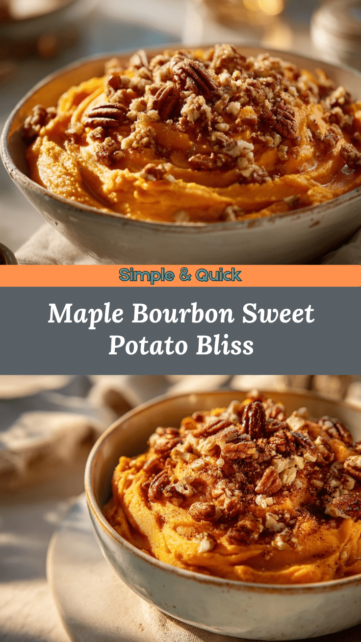 maple bourbon sweet potatoes recipe