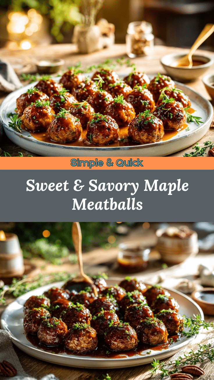 maple glazed cocktail meatballs recipe