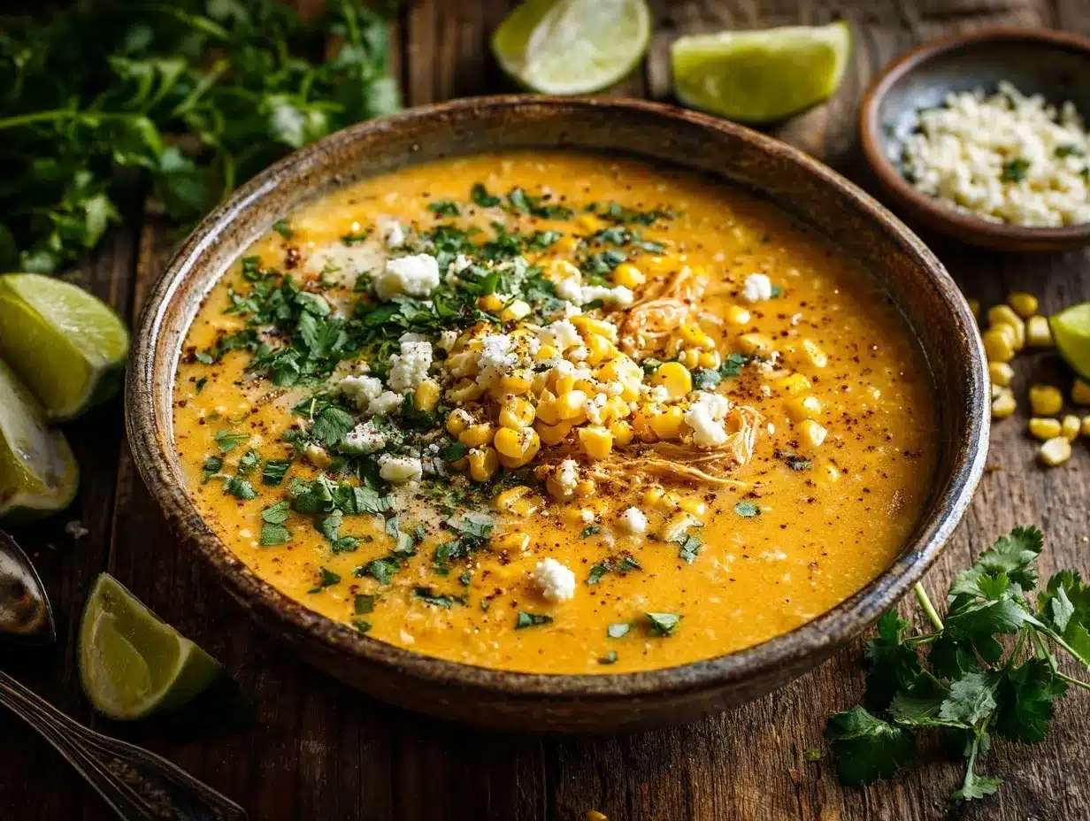 Mexican Street Corn Soup preparation steps