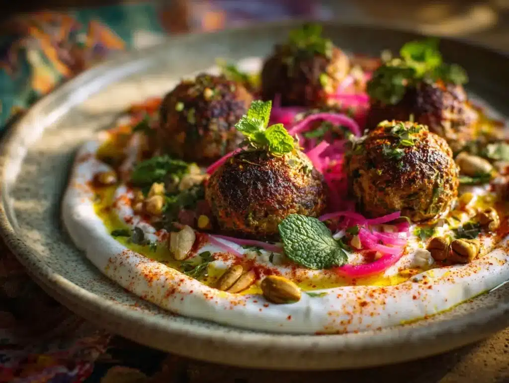 Moroccan spiced lamb meatballs - featured image