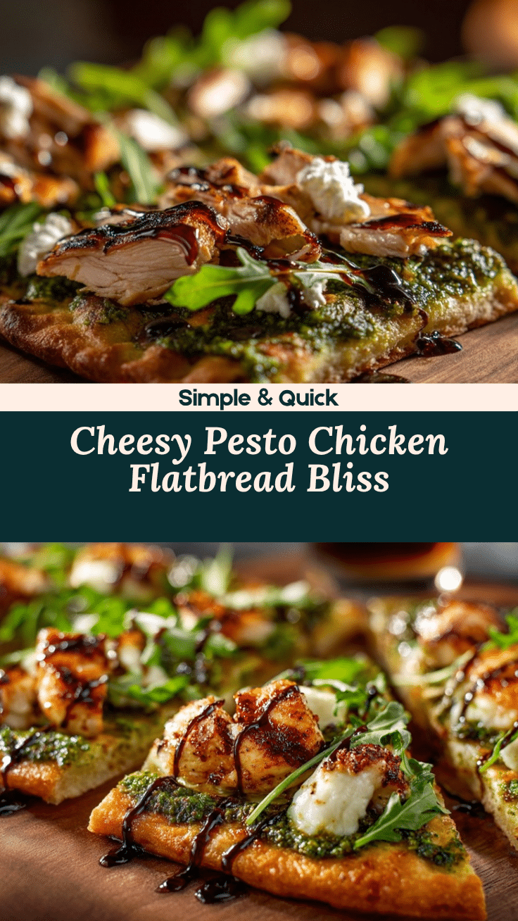 pesto chicken flatbread recipe