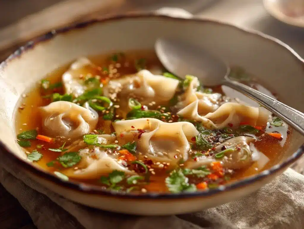 potsticker soup - featured image