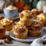 pumpkin cream cheese muffins - featured image