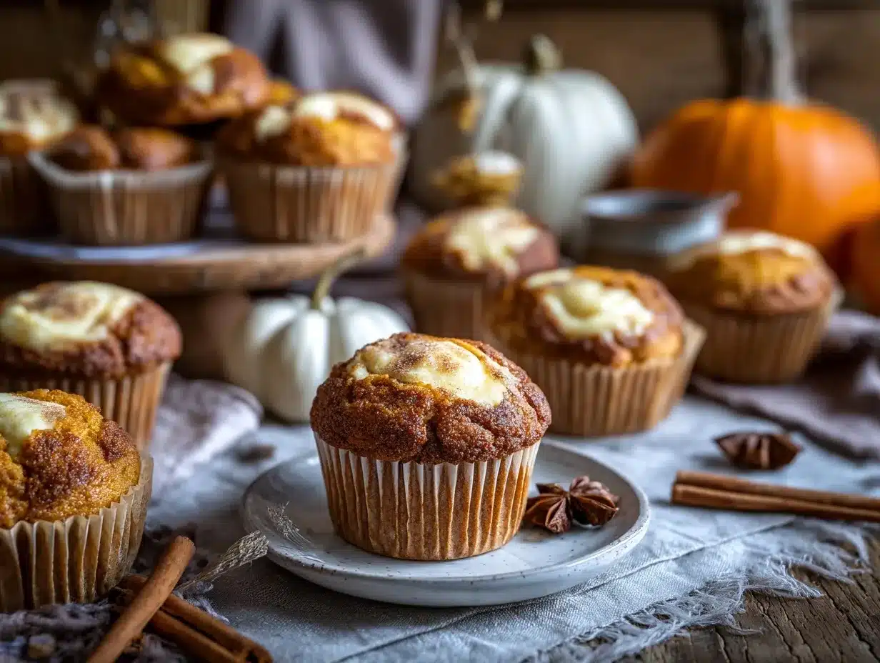 pumpkin cream cheese muffins preparation steps