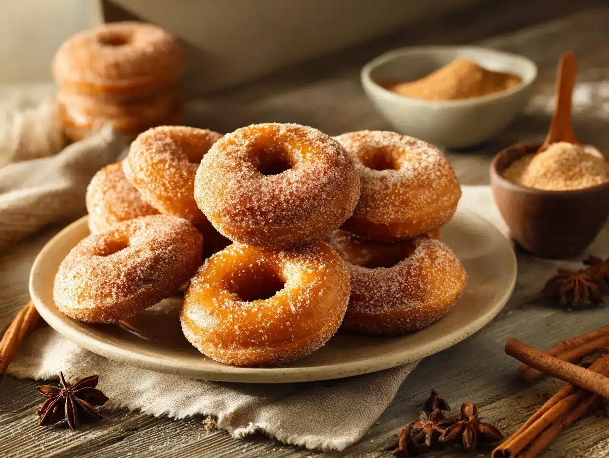 pumpkin donuts preparation steps