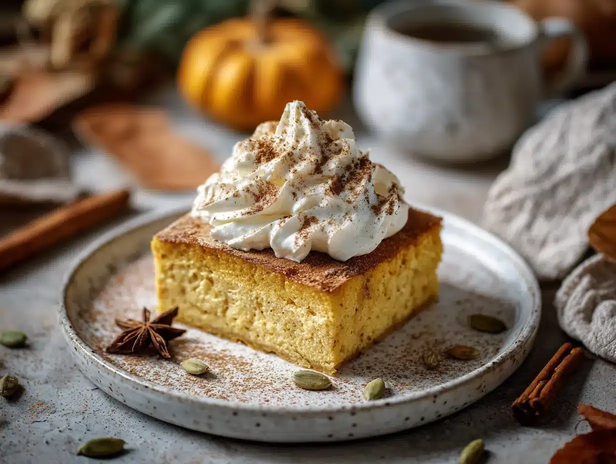 Pumpkin Magic Cake preparation steps