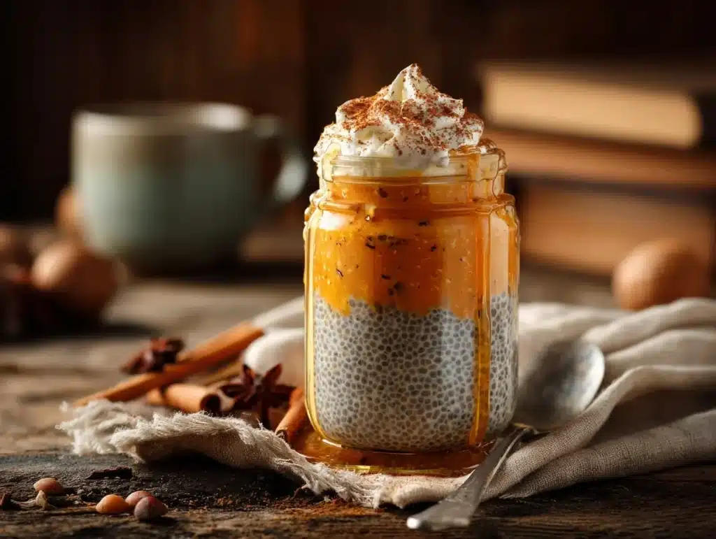 pumpkin spice chia pudding - featured image