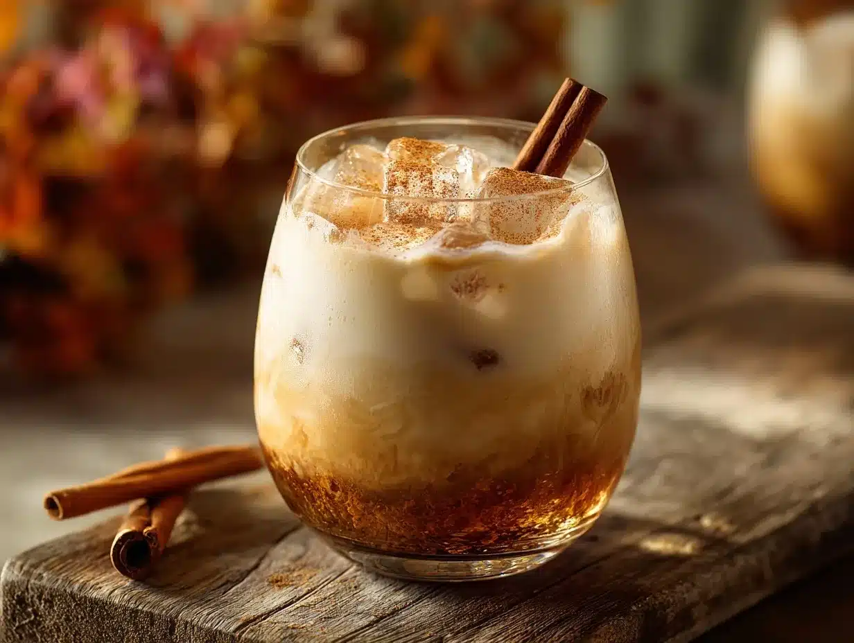 Pumpkin Spice White Russian preparation steps