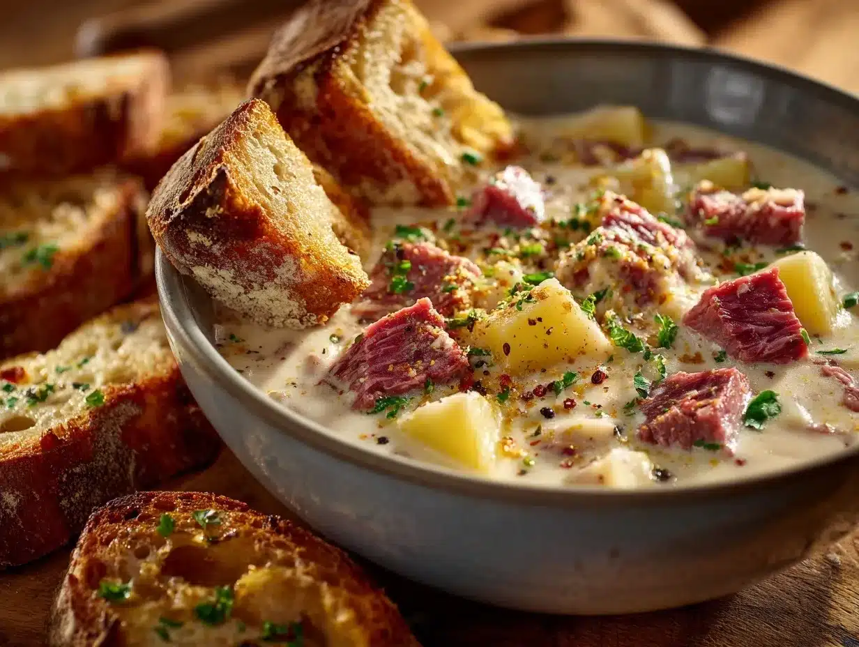 Reuben soup preparation steps