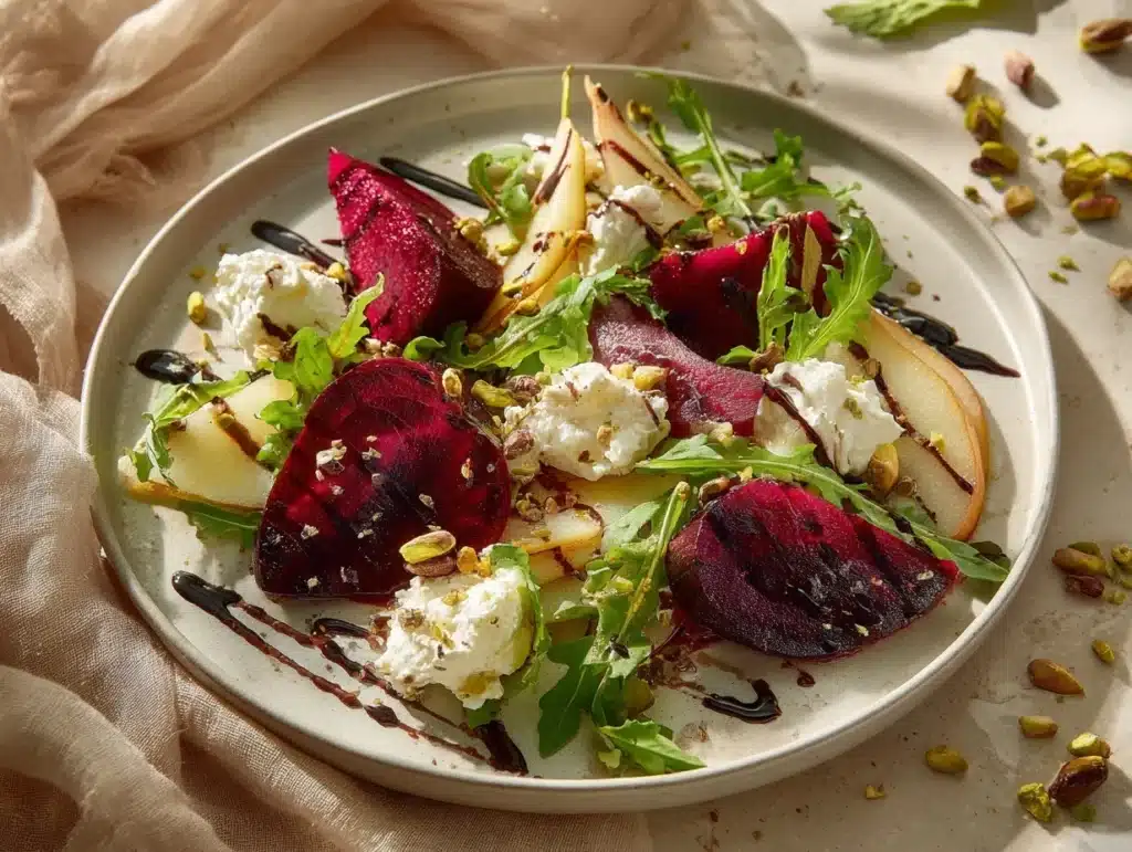 roasted beet salad - featured image