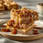 salted caramel apple bars - featured image