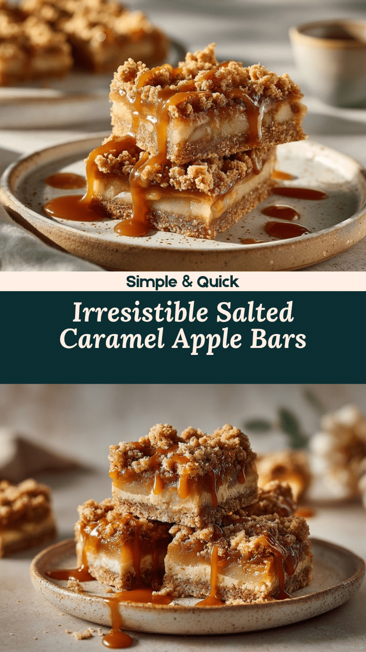 salted caramel apple bars recipe