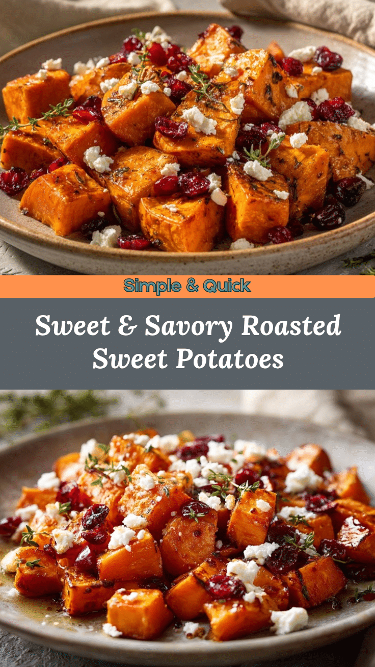 savory roasted sweet potatoes recipe