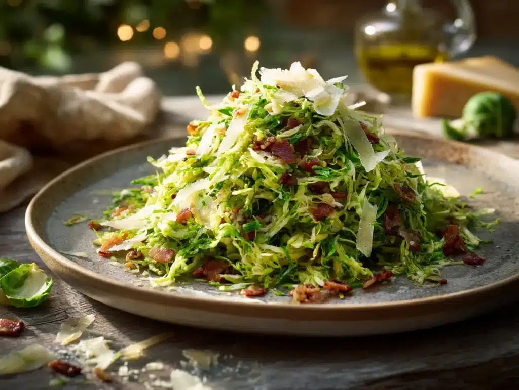 shaved Brussels sprout salad - featured image