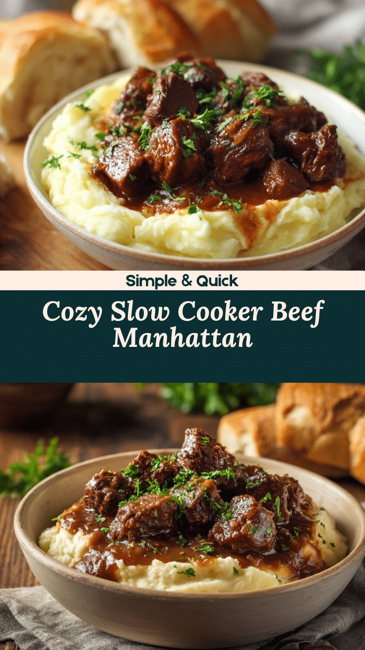 Slow Cooker Beef Manhattan recipe