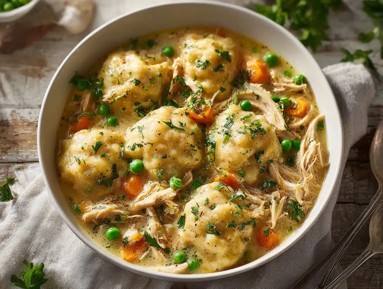 slow cooker chicken and dumplings preparation steps