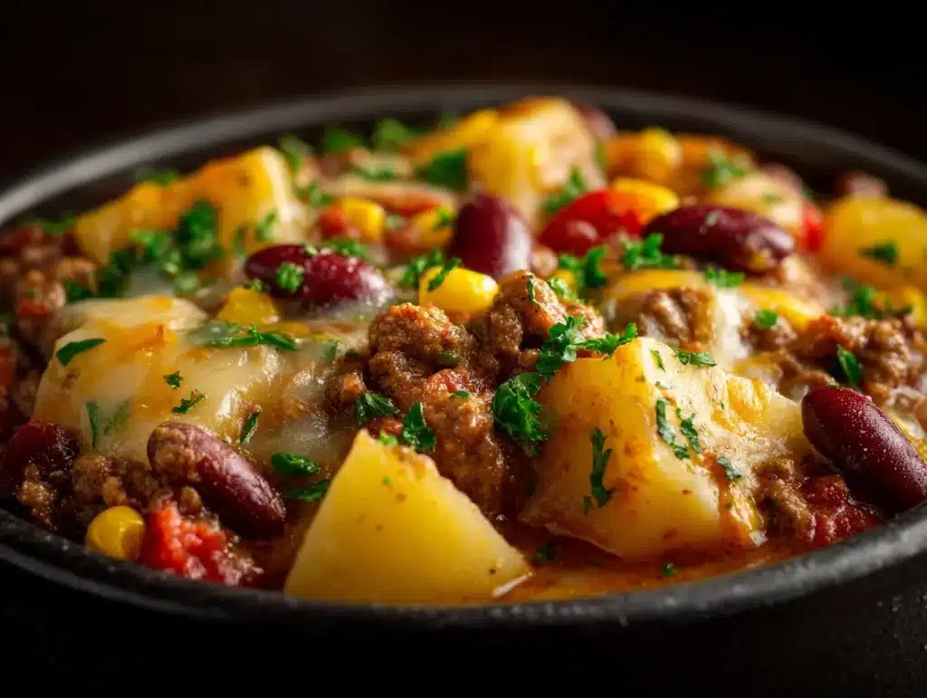 Slow Cooker Cowboy Casserole - featured image