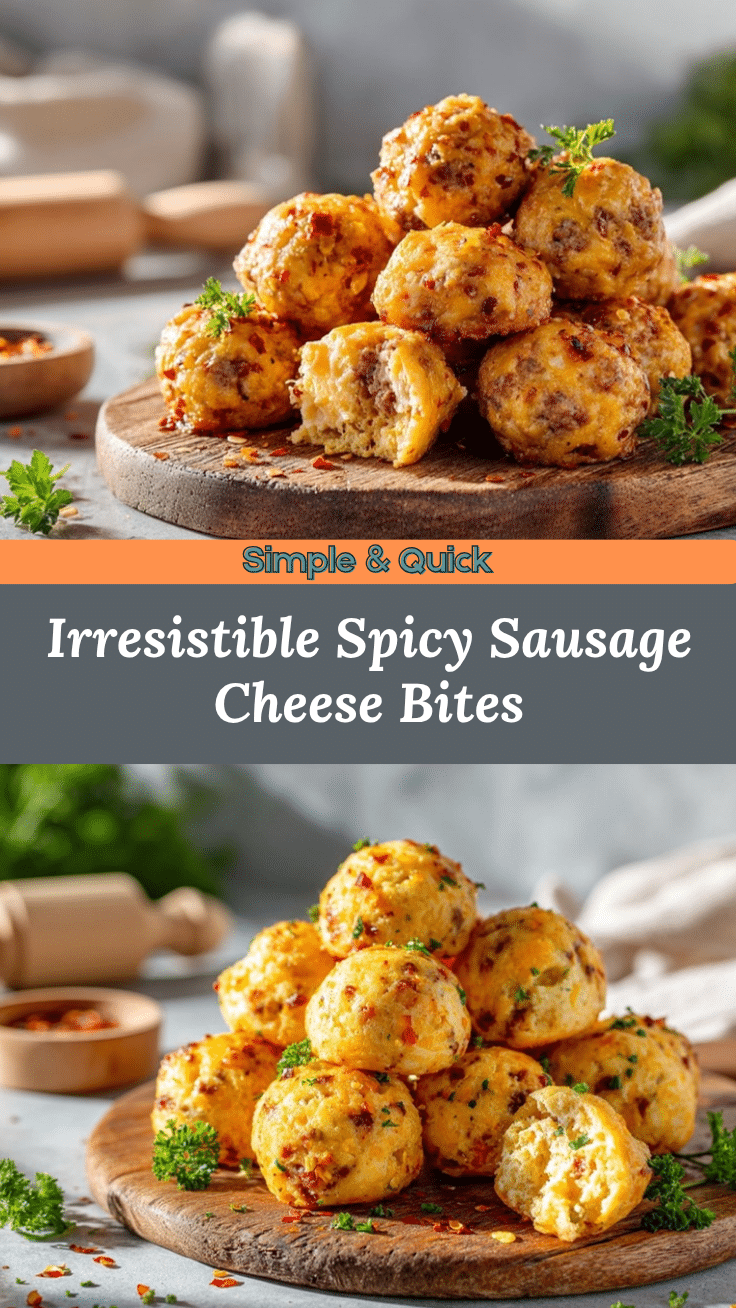 spicy sausage cheese balls recipe