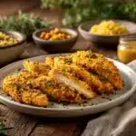 stuffing-crusted chicken tenders - featured image