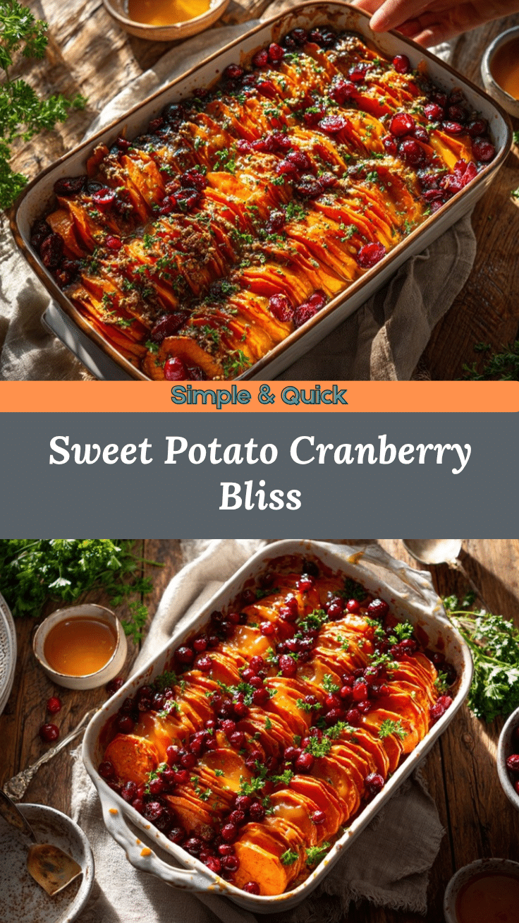 sweet potato cranberry bake recipe