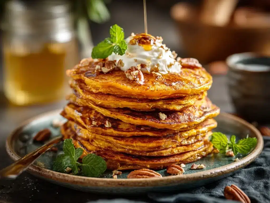 sweet potato pancakes - featured image