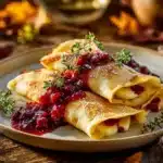 turkey brie crepes - featured image
