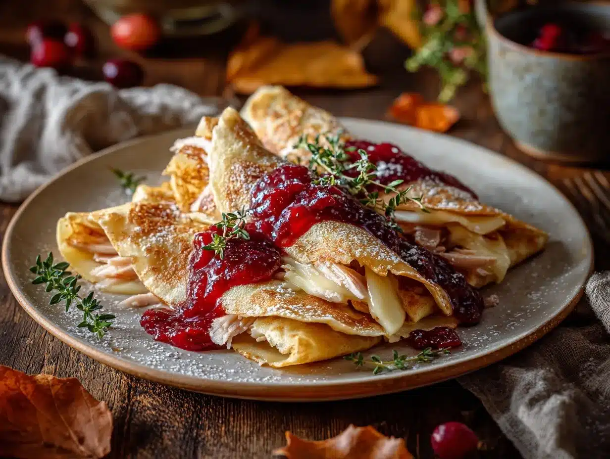 turkey brie crepes preparation steps