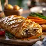 vegan mushroom wellington - featured image