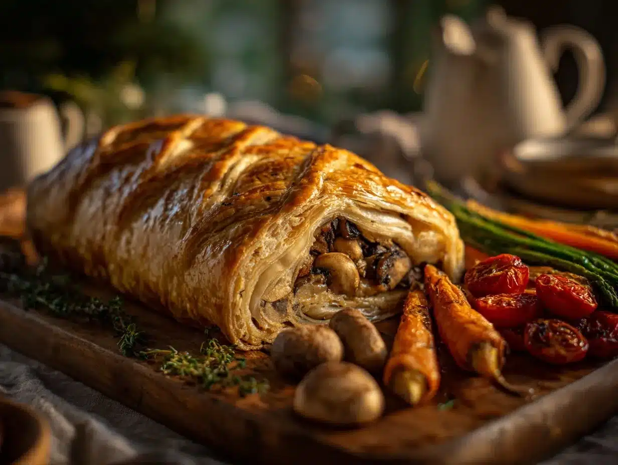vegan mushroom wellington preparation steps
