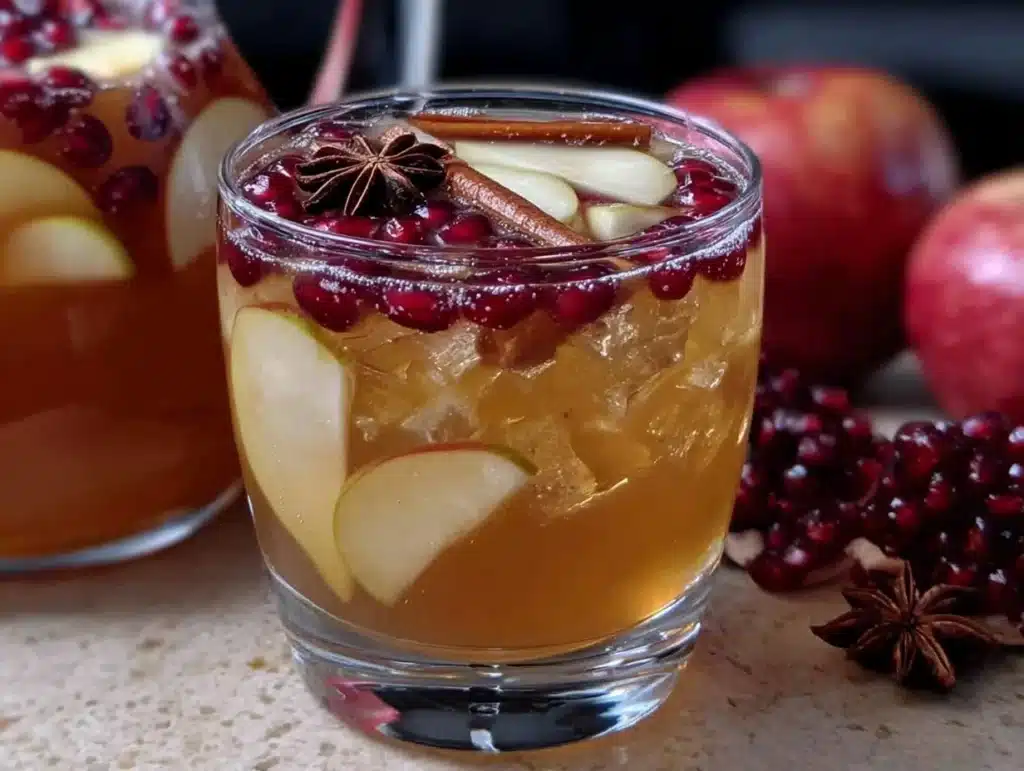 apple cider sangria - featured image
