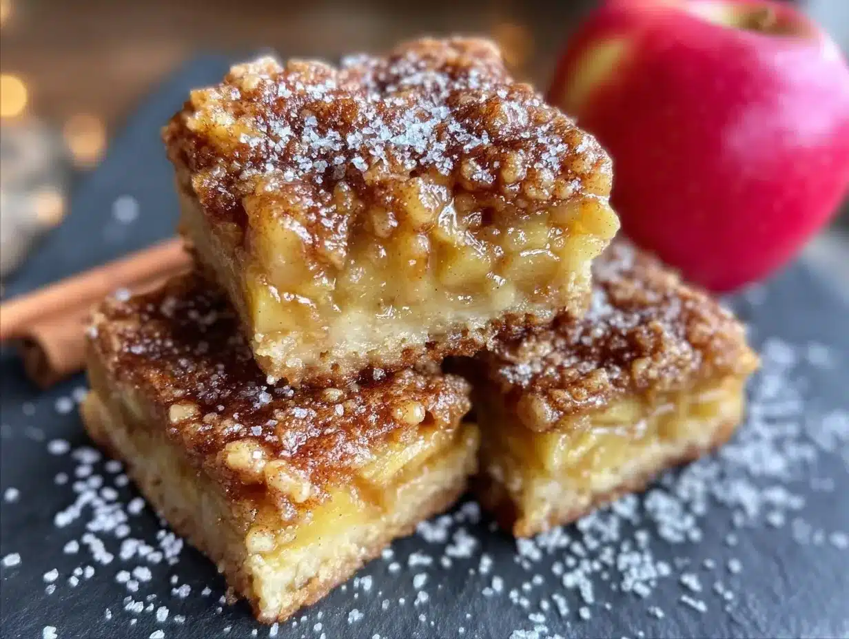 apple snickerdoodle bars preparation steps