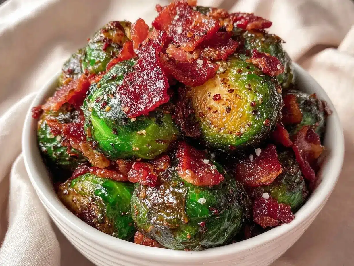 bacon Brussels sprouts preparation steps