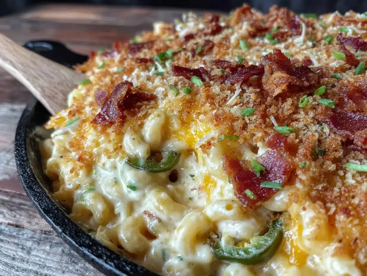 Bacon Jalapeño Popper Mac and Cheese preparation steps