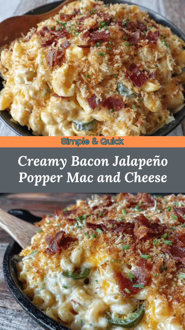 Bacon Jalapeño Popper Mac and Cheese recipe