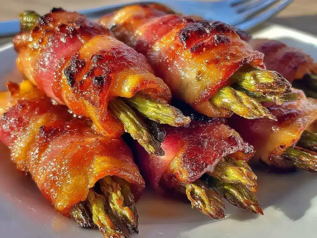bacon-wrapped green bean bundles - featured image