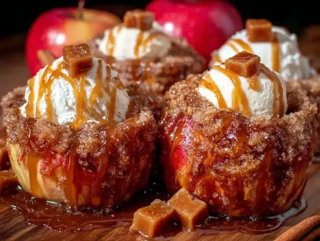 baked bloomin apples - featured image