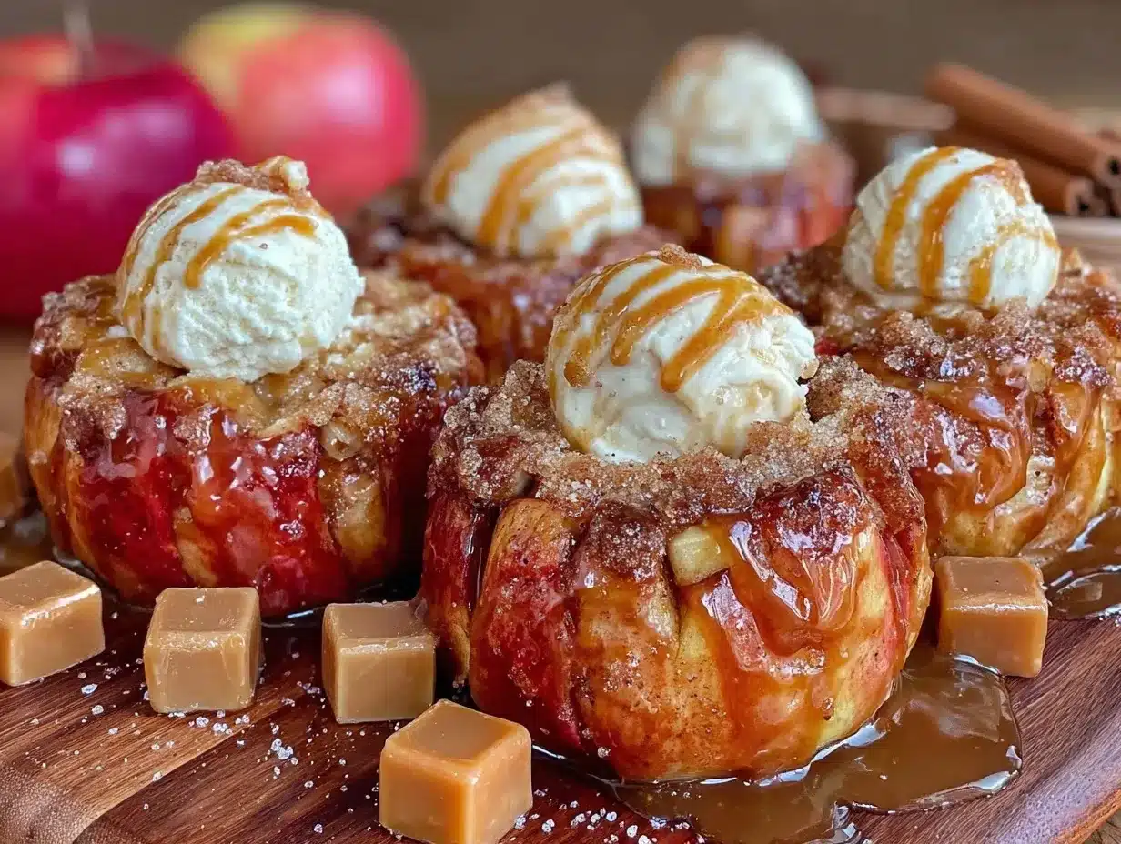 baked bloomin apples preparation steps