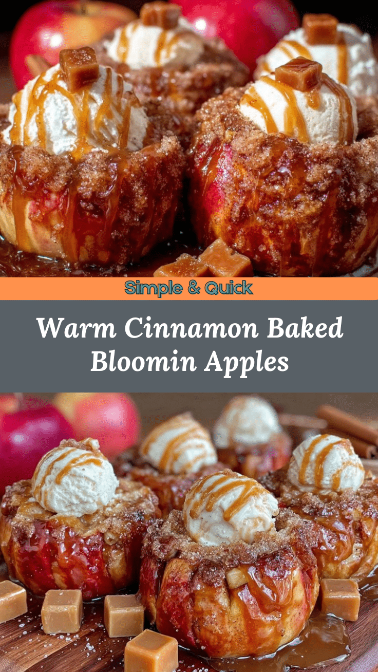 baked bloomin apples recipe