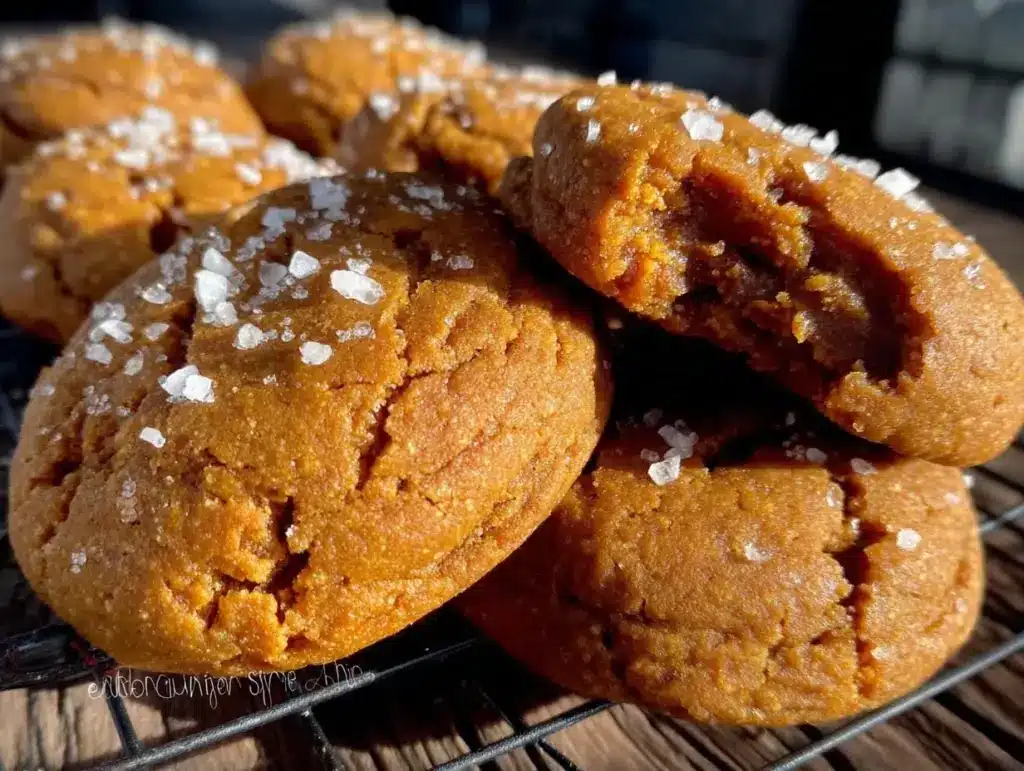 brown butter maple pumpkin cookies - featured image