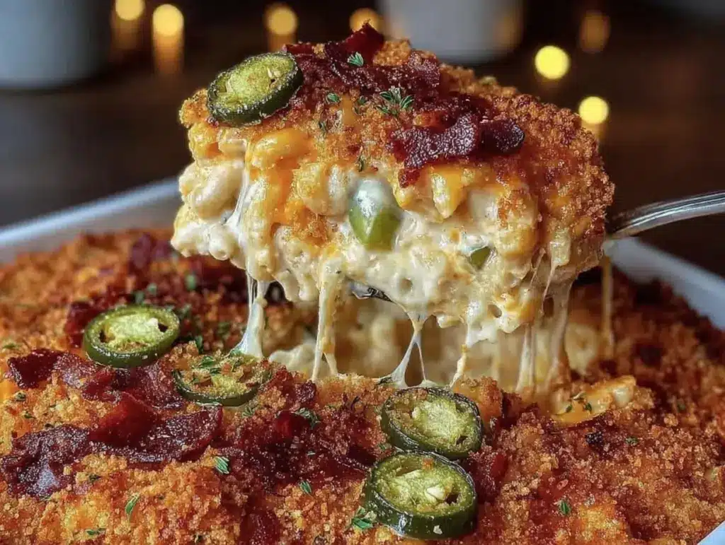 Buffalo Chicken Jalapeno Popper Mac and Cheese - featured image