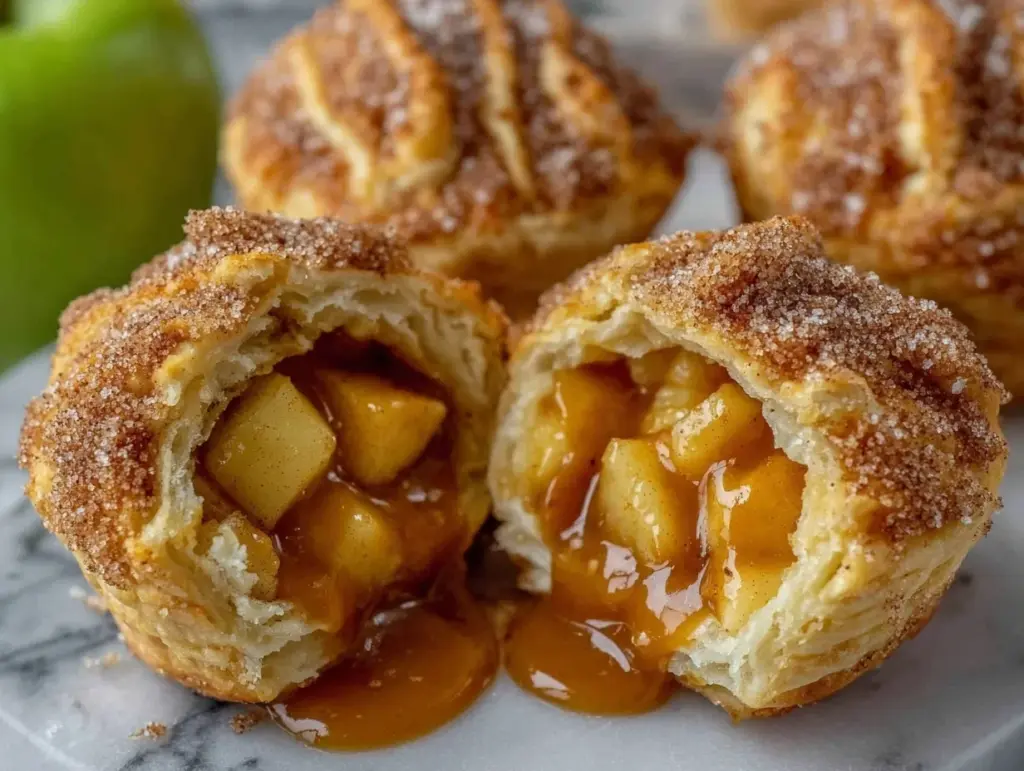 caramel apple pie bombs - featured image