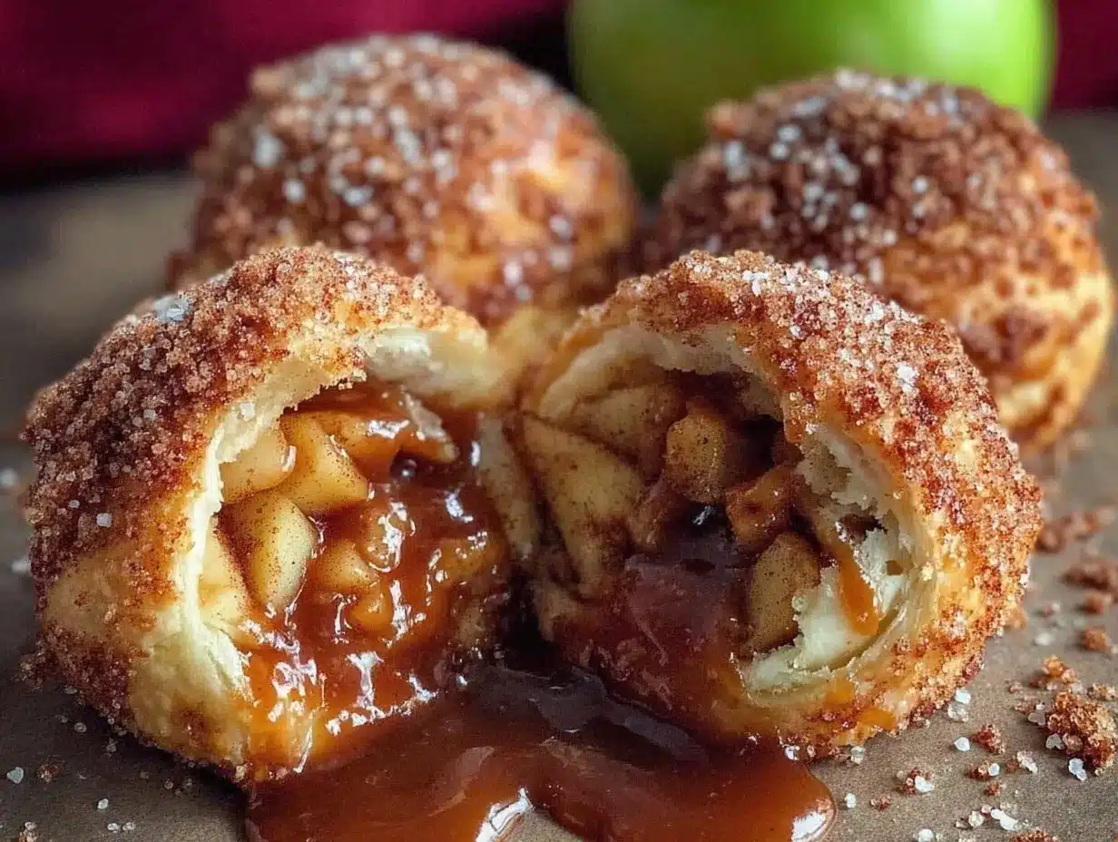 caramel apple pie bombs preparation steps