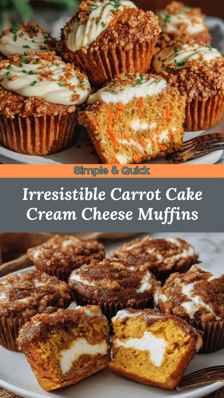 Carrot Cake Streusel Muffins recipe