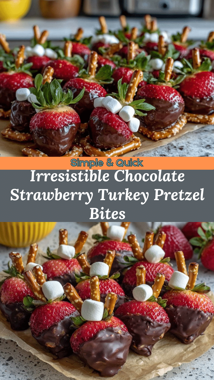 chocolate-covered strawberry turkey pretzel bites recipe
