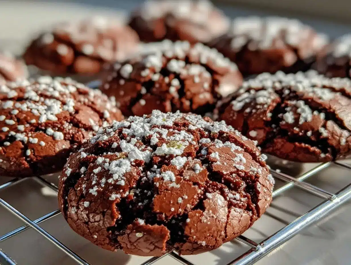 chocolate crinkle cookies preparation steps