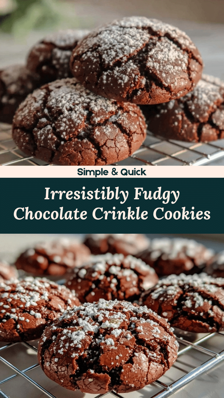 chocolate crinkle cookies recipe