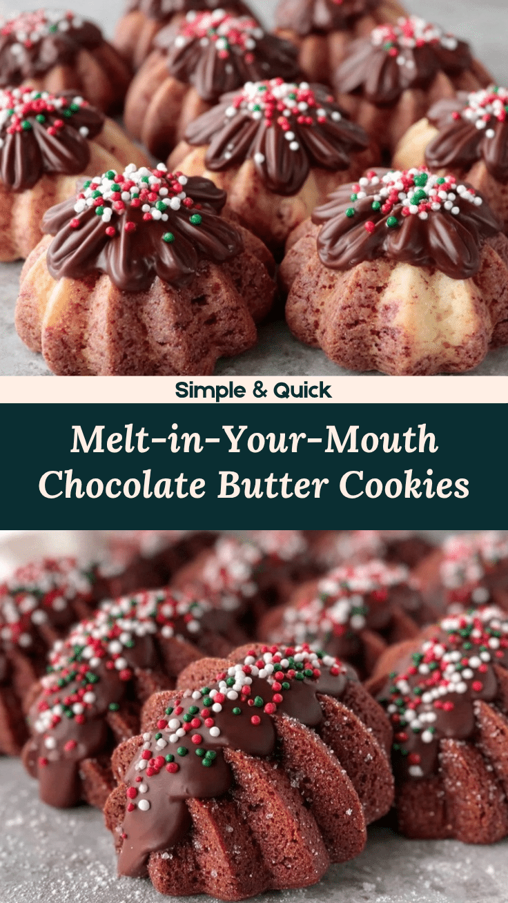 chocolate viennese butter cookies recipe