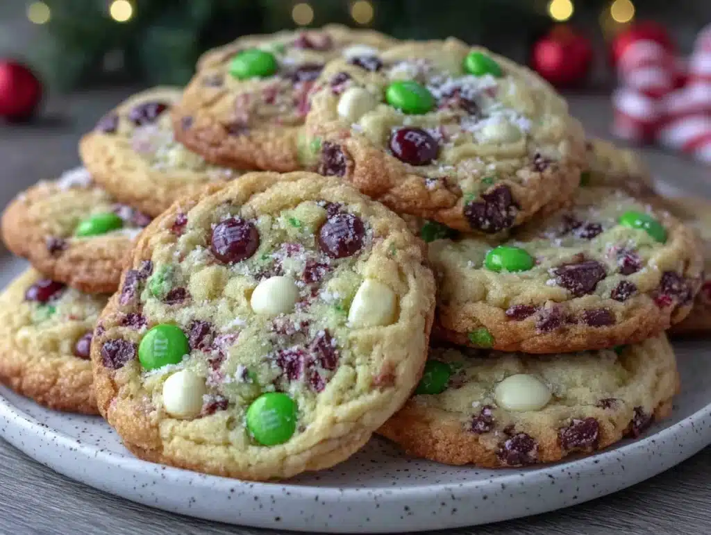 Christmas M&M Cookies - featured image