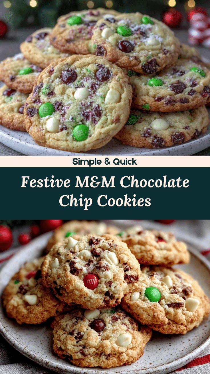 Christmas M&M Cookies recipe