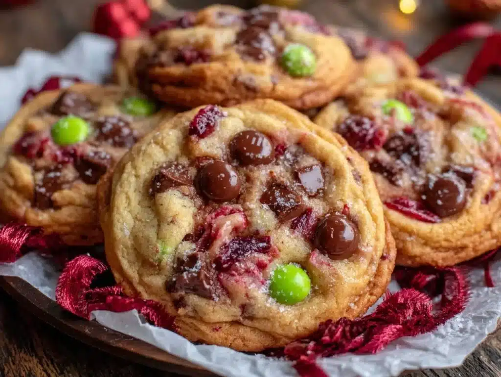 Christmas Monster Cookies - featured image